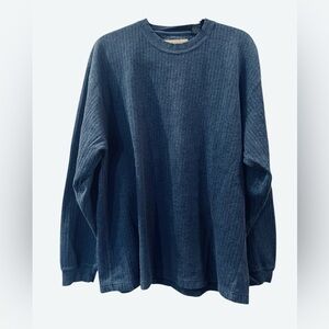 NATURALIFE Mens Sweater Knit Long Sleeve Crew Neck 100% Cotton Size XL